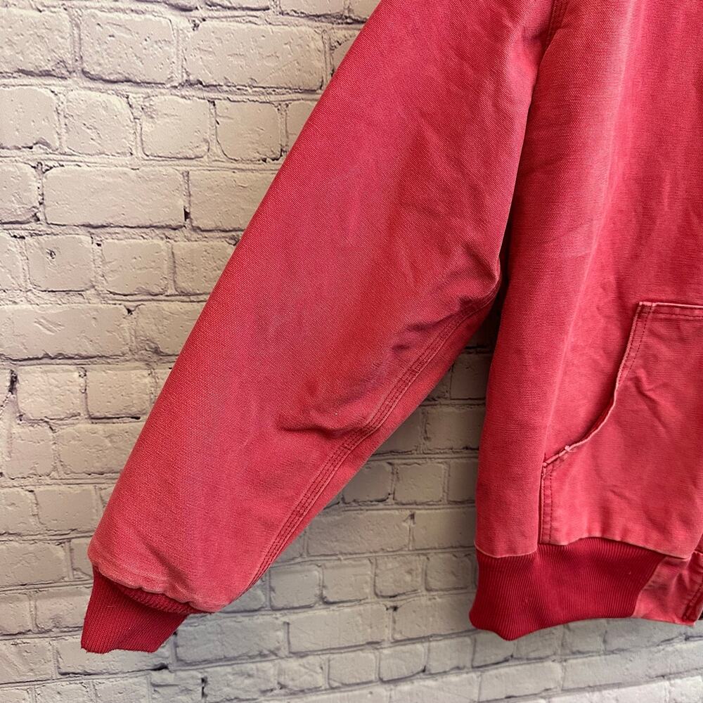 Vintage Carhartt Women's Hooded Active Jacket Crapapple Pink Size Large RARE - Picture 2 of 13